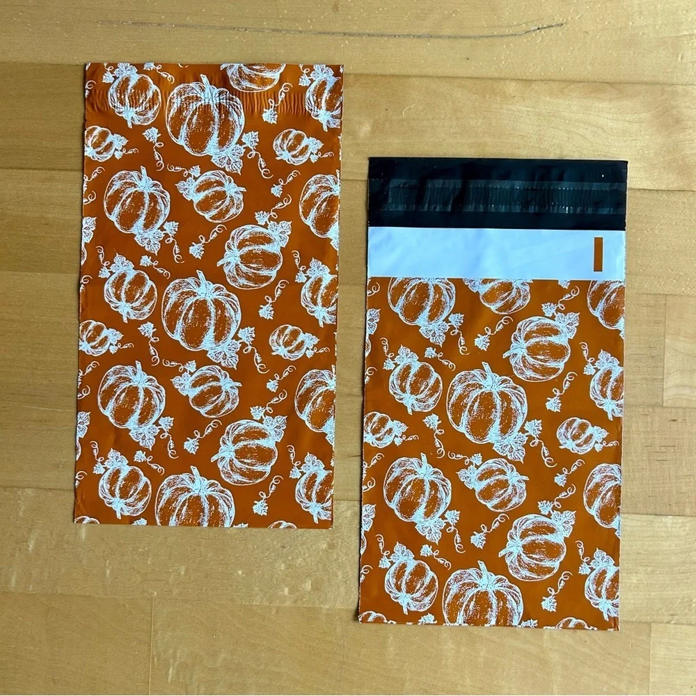 10 Count Polymailer Size Variety Bundle - PUMPKINS (5/6x9 + 5/14x19)